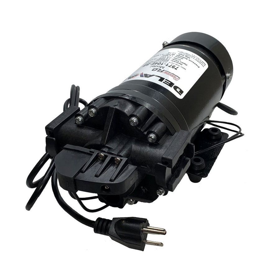 Delavan 7971-104E-SB FB3 115/120V AC Diaphragm Pump, 7.0 GPM, 60 PSI, Demand Switch, 3/4" Quick Attach Ports