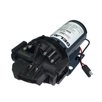 Delavan 5950-201E-SB PowerFLO 12V Diaphragm Pump, 5.0 GPM, 60 PSI, Demand Switch, 3/4" Quick Attach Ports