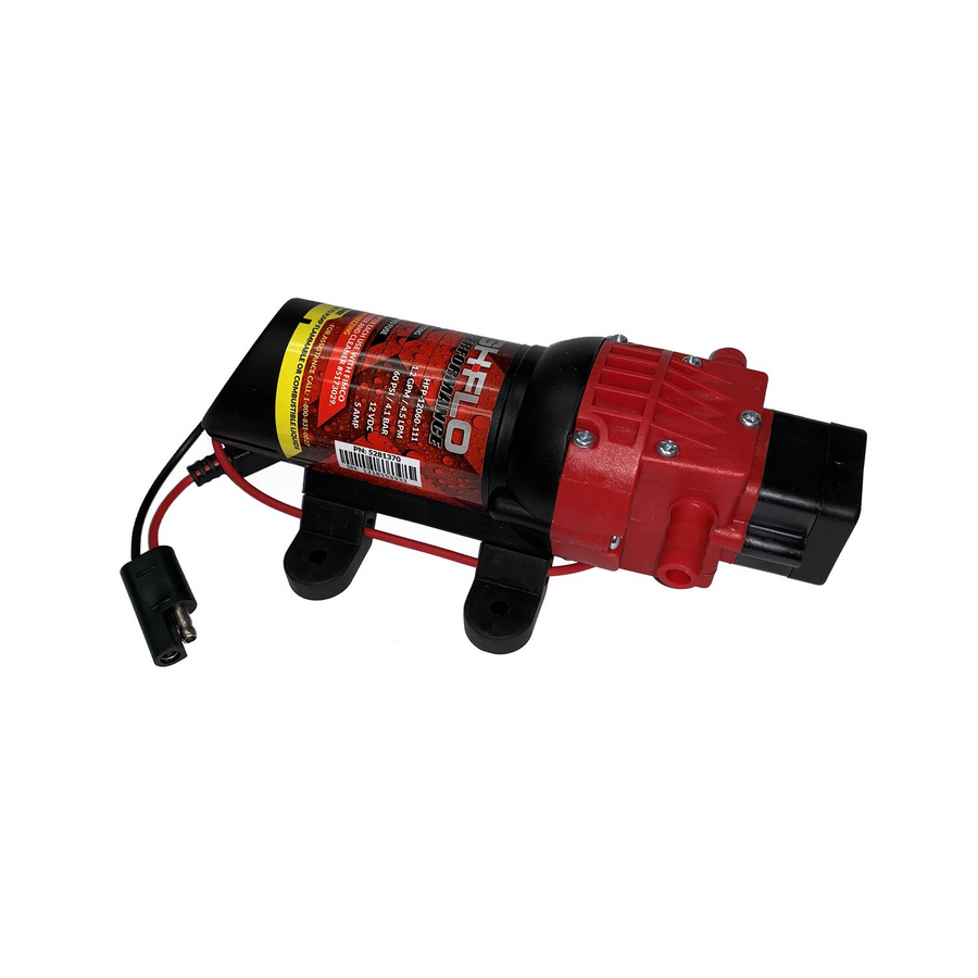 Fimco High-Flo HFP-12060-111 12V Diaphragm Pump, 1.2 GPM, 60 PSI, Demand, 3/8" Hose Barb (5151086)
