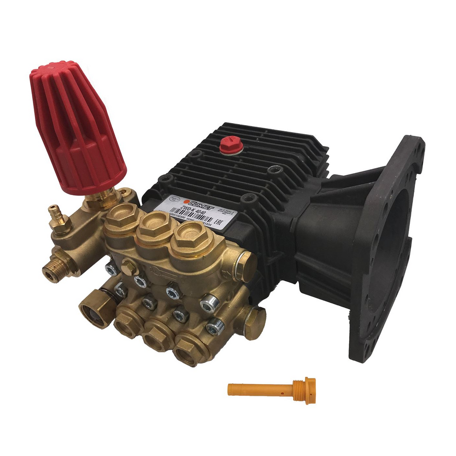 Comet ZWD-K 4040G Triplex Pump with Unloader, Injector & Easy Start, 4000 PSI, 4.0 GPM, 1" Shaft Gas (31004-00079)