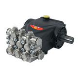 General Pump EPHT1813S High-Temp Solid Shaft Triplex Pump, 2465 PSI, 3.4 GPM, 1750 RPM, 24mm Shaft, 185°F