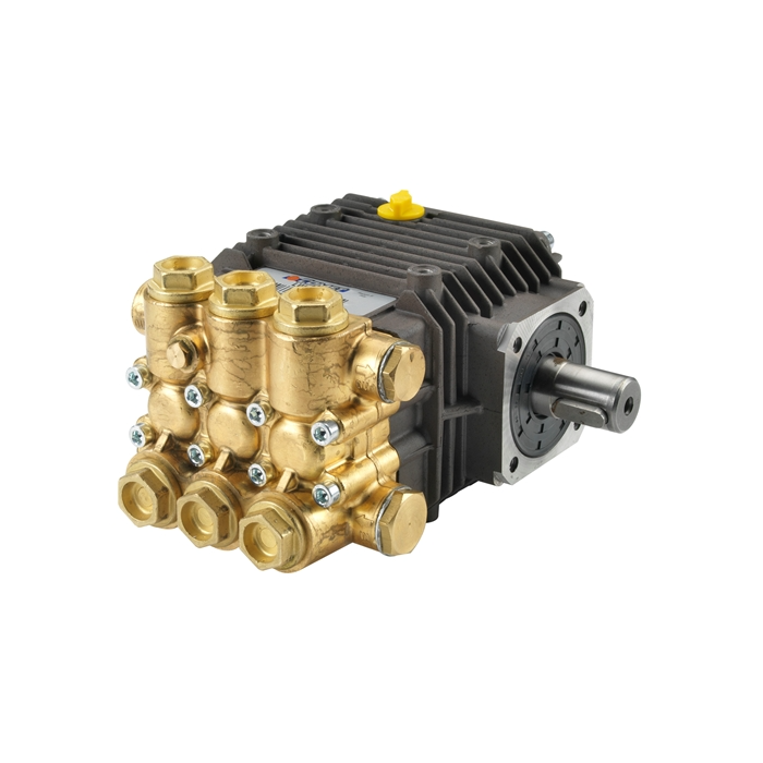 Comet LWS 3525S Solid Shaft Triplex Plunger Pump, 2500 PSI, 3.5 GPM, 1750 RPM, 24mm Shaft (31001-00048)