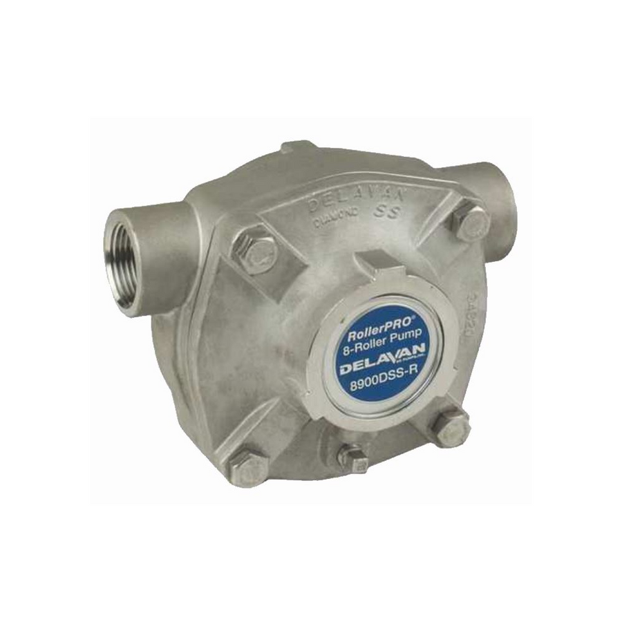 Delavan RollerPRO 8900DSS-R Stainless Diamond Series 8-Roller Pump, 24.0 GPM, 150 PSI, Clockwise Rotation