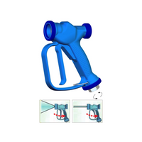 PA RB35 Blue Wash Down Gun with Swivel, 175 PSI, 13.2 GPM, 1/2" BSP F, Food Industry (30.6200.00)