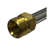Comet 18" Zinc Plated Pressure Washer Extension Wand, 22mm-14 Male Inlet x 1/4" QC Socket, 4000 PSI (8102.1650.00), image 2