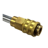 Comet 18" Zinc Plated Pressure Washer Extension Wand, 22mm-14 Male Inlet x 1/4" QC Socket, 4000 PSI (8102.1650.00)