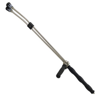 Suttner ST-54.2 38" Stainless Steel Dual Lance with Side Handle, Soap Nozzle & Protectors, 5800 PSI (517054600)