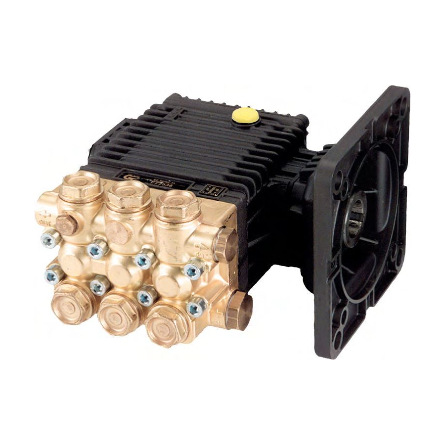 General Pump EZ2555E Triplex Plunger Pump, 2500 PSI, 5.5 GPM, 1750 RPM, NEMA 184C, 1-1/8" Hollow Shaft