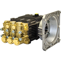 AR Annovi Reverberi RKA4G30HE-F17 Triplex Plunger Pump, 3000 PSI, 4.0 GPM, 1750 RPM, NEMA 182/184TC, Nickel Plated Head
