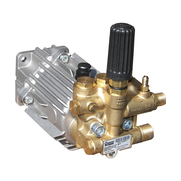 AR Annovi Reverberi SJV2.5G27D-F7 Axial Radial Pump with Unloader, 2700 PSI, 2.5 GPM, 3400 RPM, 3/4" Shaft Gas Engines